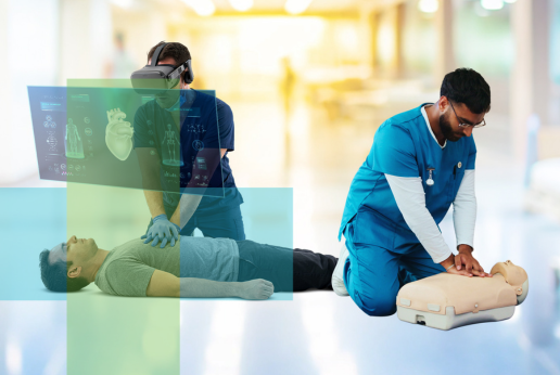 VR CPR Training for Hospital Staff vs. Manikins - VRKure
